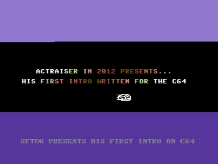 ​My first working intro - experts will notice that I did not succeed to code a stable interrupt.