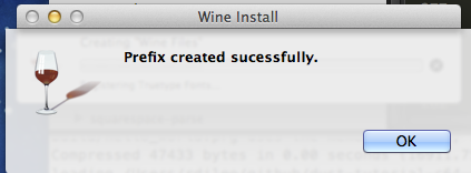 Winebottler Configuration is completed - close this window.